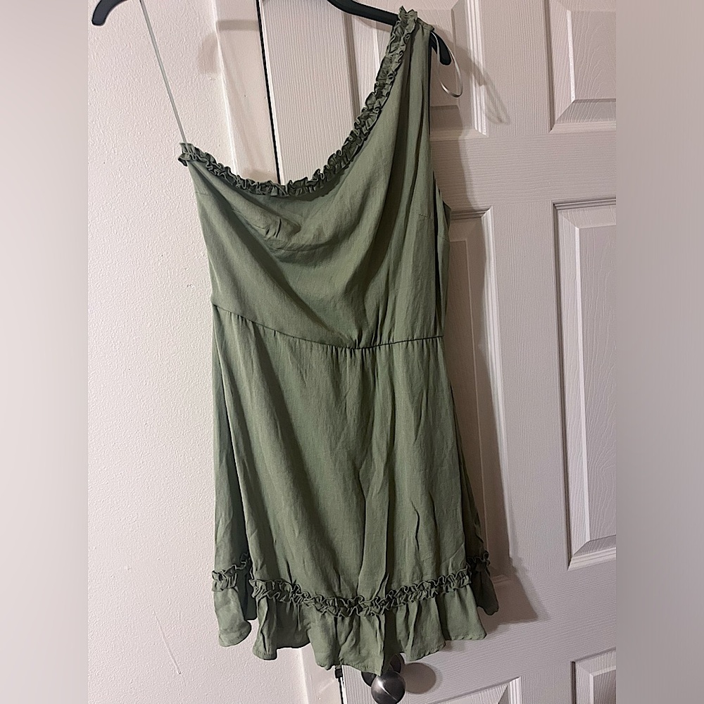 Off the Shoulder Sage Dress